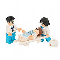 Машинка швидка допомога з фігурками медиків 2408C — звук, підсвітка, інерція, металопластик, фото 8