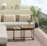 Комплект журнальних столиків Leobert Nika квадратні сонома