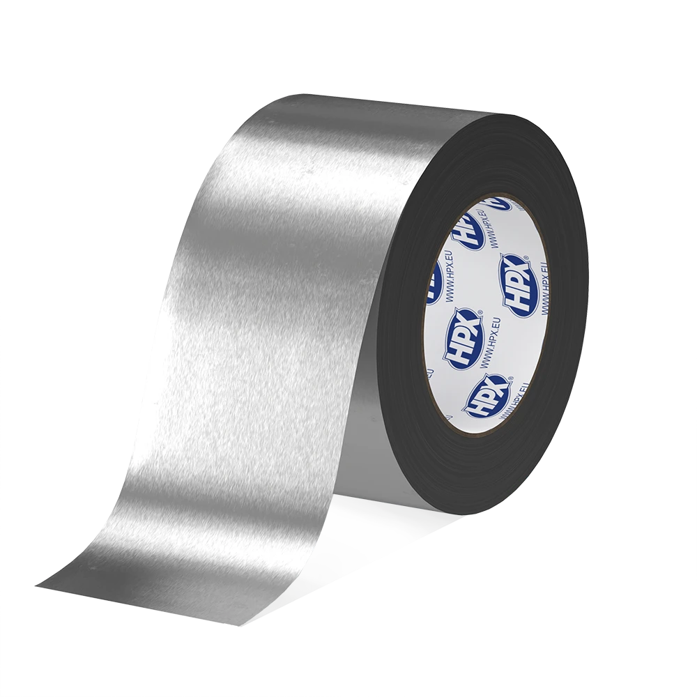 Стрічка алюмінієва одностороння HPX 40 мкм 120°С з УФЗ 100мм х 50м, фото 1