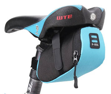 Велосумка під сідло / Сумка під сидіння велосипеда / Велосипедна сумка під сідло Блакитний