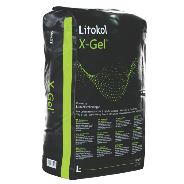 Полімерний гель клей Litokol X-Gel білий 20 кг, фото 1