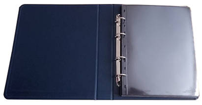 Папка для листів "Нумізмат Тризуб" формату Optima для монет або банкнот синього кольору, фото 4