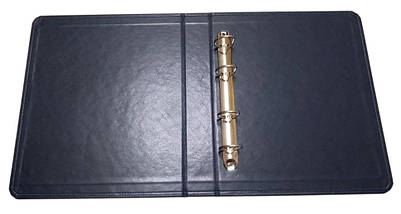 Папка для листів "Нумізмат Тризуб" формату Optima для монет або банкнот синього кольору, фото 2