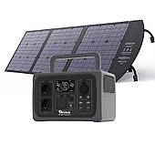 Комплект зарядна станція Altek AL 600 PowerBox + панель розкладна 120W ALT-120 чорна (2117052)