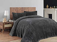 Покривало з наволочками Merinos Sense 220×240 см колір Темно-сірий