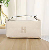 Косметичка HERMES эрмес белая и голубая