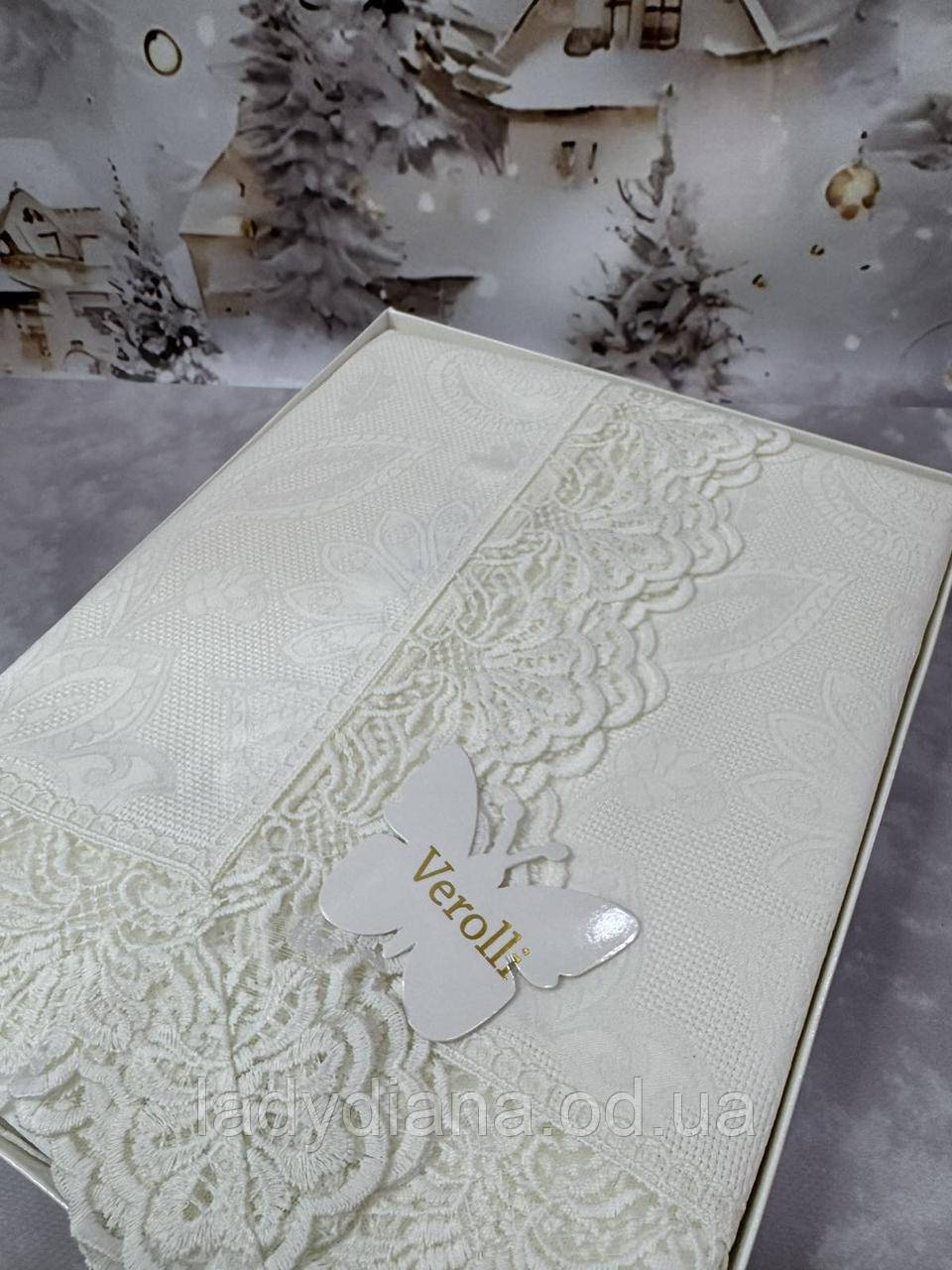 Скатертина на прямокутний стіл 160/350 см тканинна тефлонова водовідштовхувальна плямостійка Туреччина, фото 1