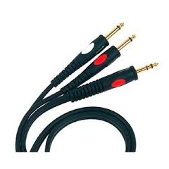 Готовий кабель 1 х стерео джек(6,3) ↔2 х моно джек(6,3) YC004 5м