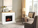 Камінокомплект ArtiFlame Marbelya AF23S білий з обігрівом і звуком горіння вогню, фото 5