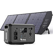 Комплект зарядна станція Altek AL 1200 PowerBox Plus + панель розкладна 120W ALT-120 чорна (2117048)