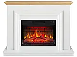 Камінокомплект ArtiFlame Marbelya AF23BS білий з обігрівом і звуком горіння вогню, фото 2