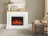 Камінокомплект ArtiFlame Marbelya AF23BS білий з обігрівом і звуком горіння вогню, фото 7