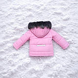 Дитячий зимовий костюм для дівчинки "Pink" з силіконовим утеплювачем (розмір 86/92, 92/98 і 98/104 см), фото 5