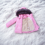 Дитячий зимовий костюм для дівчинки "Pink" з силіконовим утеплювачем (розмір 86/92, 92/98 і 98/104 см), фото 7