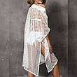 Пляжна туніка-сорочка, сітка. Біла. Великі розміри. від L до 7XL. 57-Т, фото 7