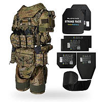 Бронежилет Warmor Gen. 3, 6-го класса, с пластинами и защитой шеи, плеч, боковин, живота, пояса РПС и бедер