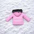 Дитячий зимовий комбінезон для дівчинки "Pink" для зими осені та весни (86/92, 92/98 и 98/104 см), фото 4
