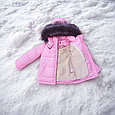 Дитячий зимовий комбінезон для дівчинки "Pink" для зими осені та весни (86/92, 92/98 и 98/104 см), фото 6