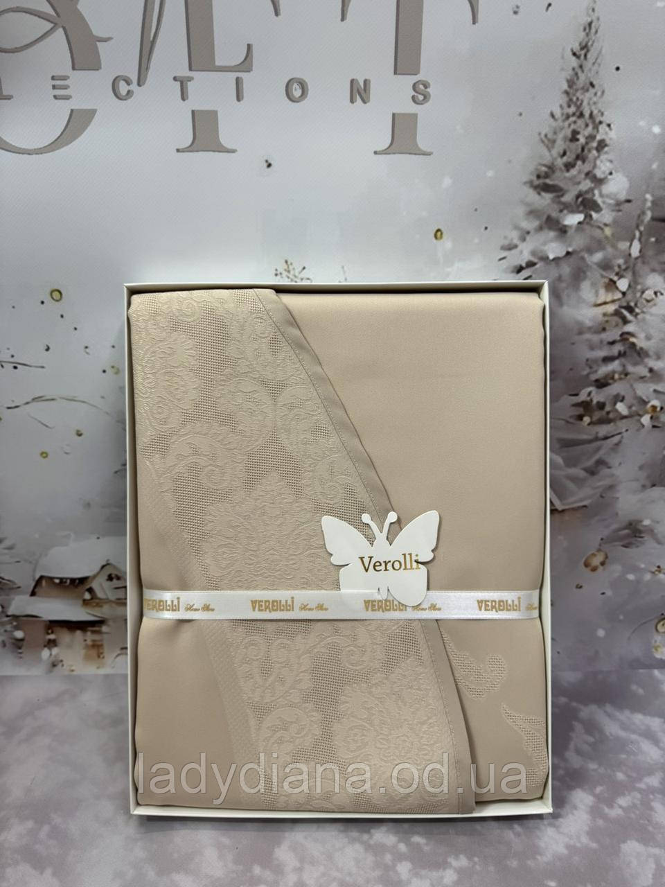 Скатертина на овальний стіл 140/ 180 см тефлонова сервірувальна плямкостійка Туреччина, фото 1