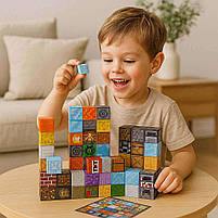 Конструктор з магнітних блоків YN2023-108 — 108 деталей, розвивальна іграшка, фото 7