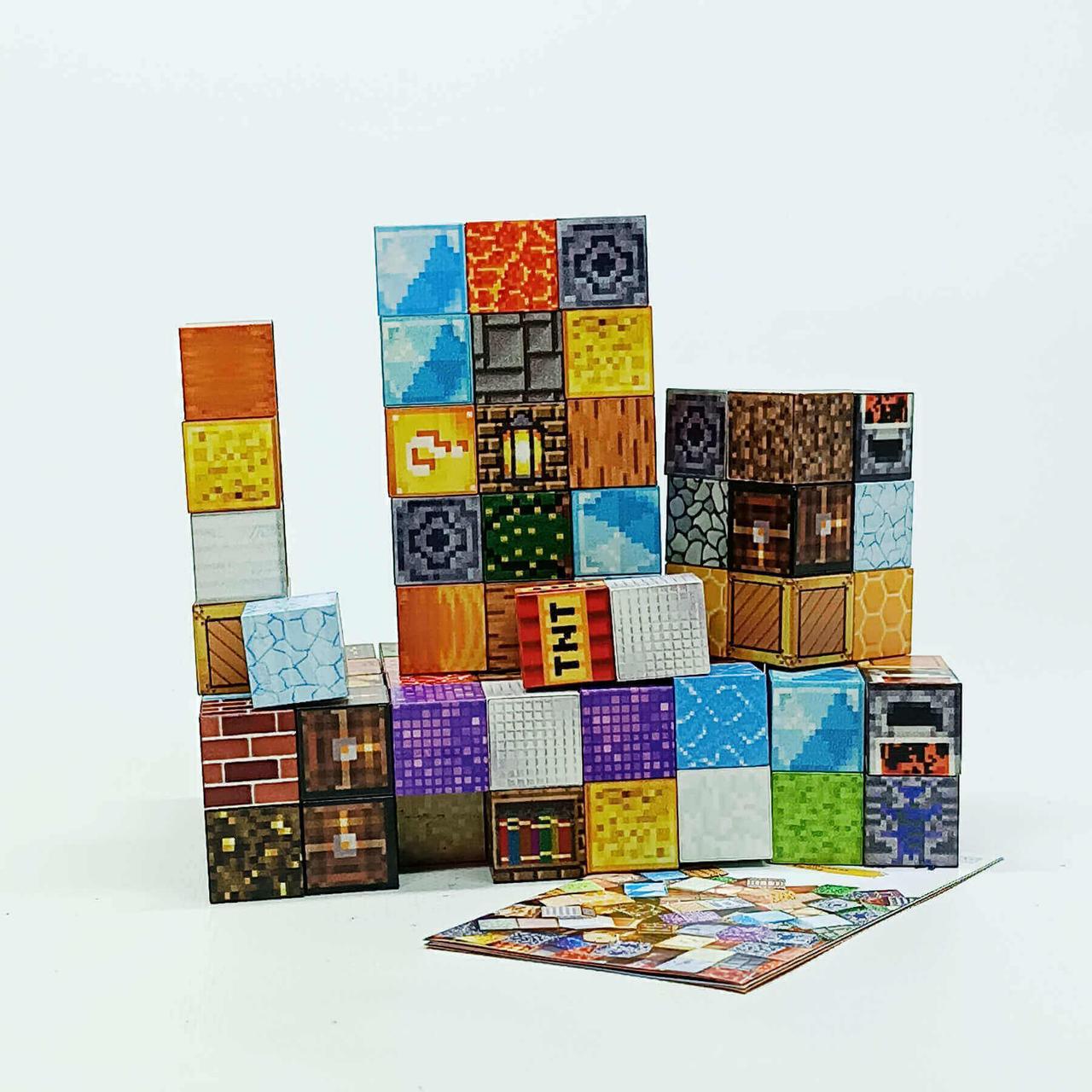 Конструктор з магнітних блоків YN2023-108 — 108 деталей, розвивальна іграшка, фото 1