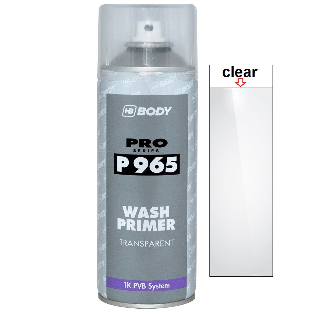 Кислотний ґрунт спрей прозорий Body P965 Wash Primer Spray Transparent 400мл
