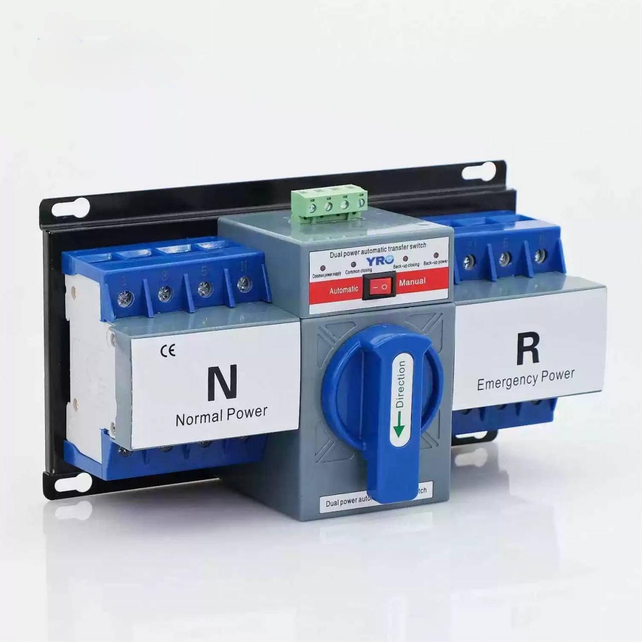 Автомат введення резерву (АВР) YRO YRQ2C8-63 4P 63A 400V, фото 1