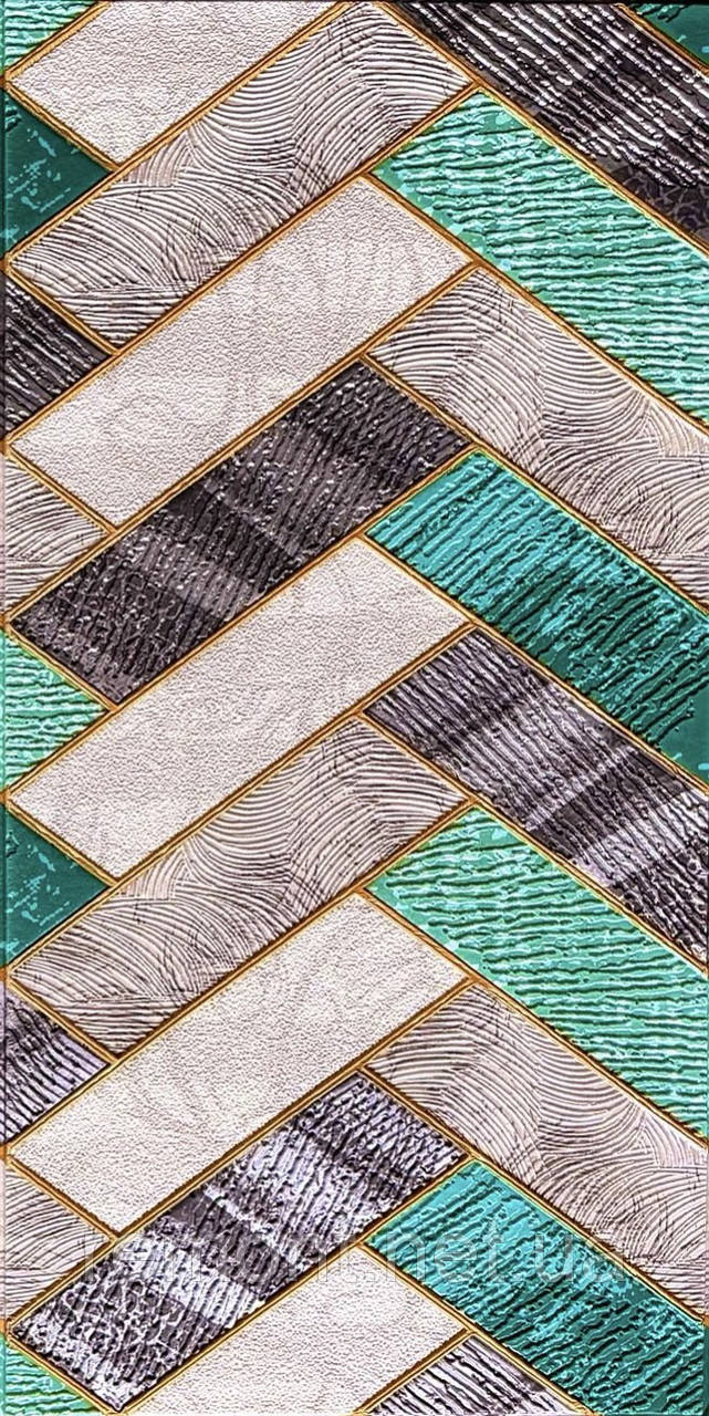 Самоклеюча стінова 3D панель на фользі "Мозаїка" 70×35 см товщина 4 мм., фото 1