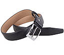 Чоловічий ремінь зі штучної шкіри під штани KZM15158-41 чорний, фото 2