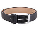 Чоловічий ремінь зі штучної шкіри під штани KZM15158-41 чорний, фото 3