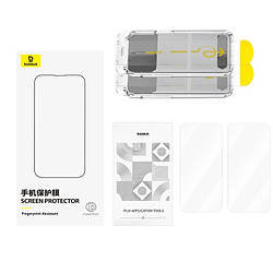 Захисне скло iPhone 16 Pro Max /17 Pro Max прозоре, Full-View HD Tempered Glass Screen Protector, Baseus (P004