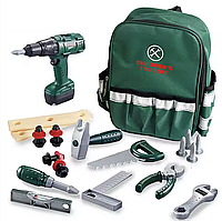 Дитячий набір інструментів G 232 у рюкзаку з шуруповертом та аксесуарами