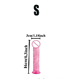 Набір фалоімітаторів 3 шт різного розміру кольору, фалос реаліст на присосці жля жінок стимуляції, інтимні іграшки, фото 2