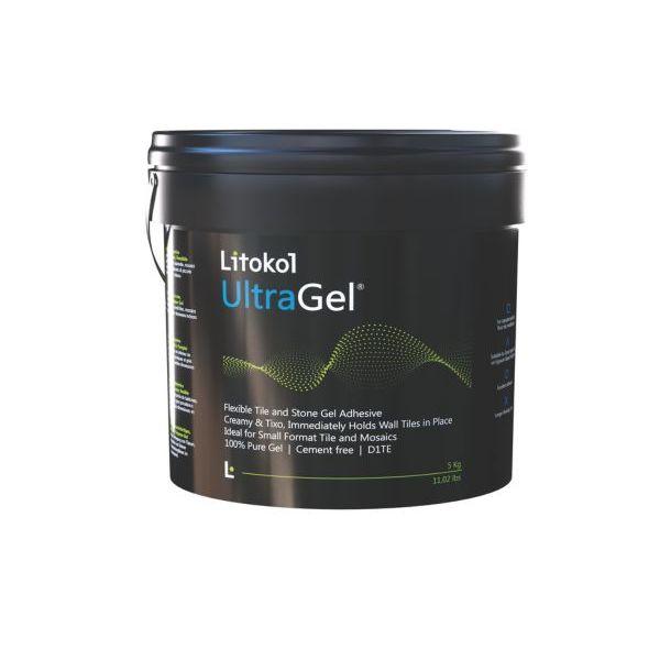 Полімерний гель для плитки Litokol UltraGel сірий 10 кг, фото 1