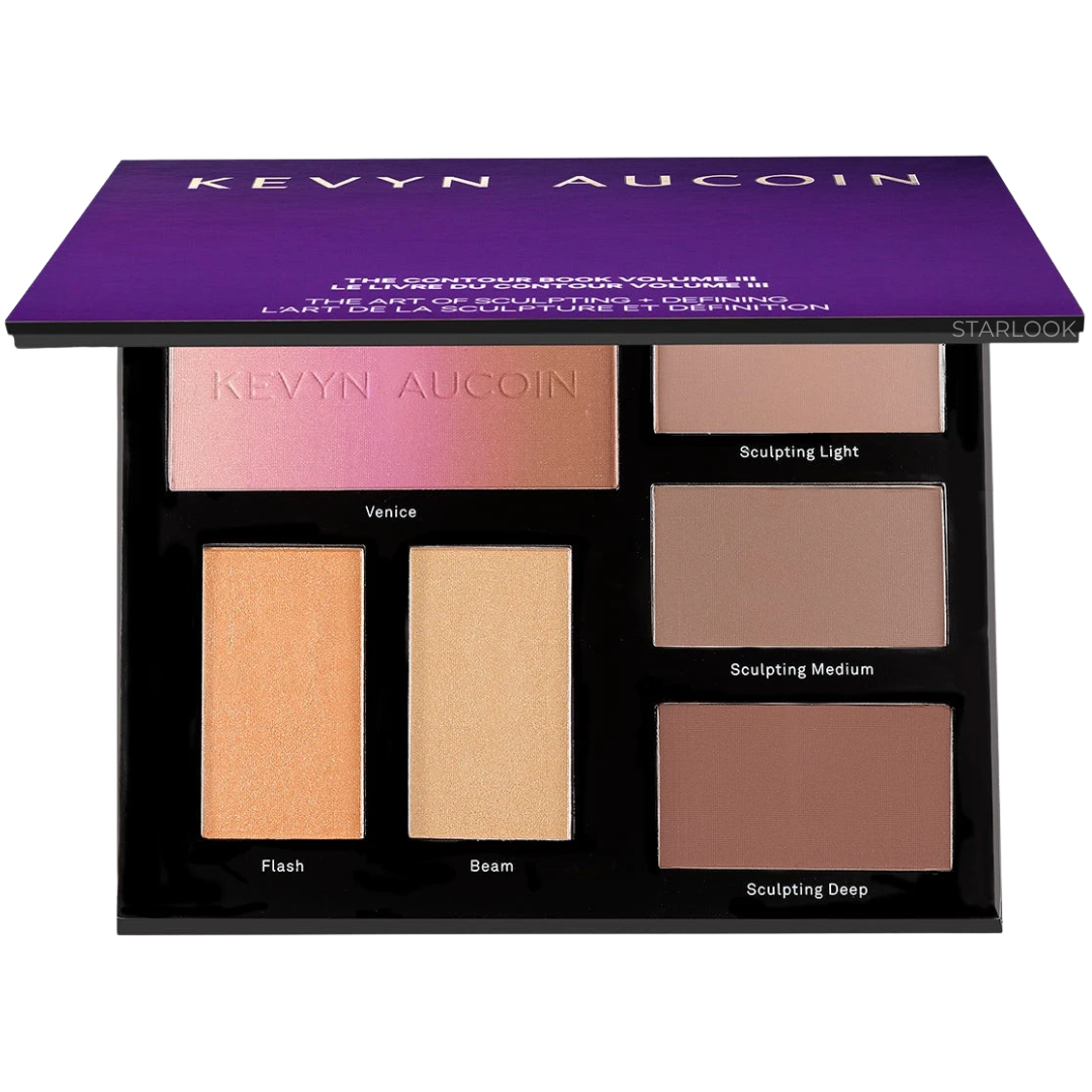 Палетка контурингу, хайлайтерів, градієнтних рум'ян Kevyn Aucoin Contour Book The Art of Sculpting and Defining Volume III 23.7 г, фото 1