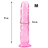 Набір фалоімітаторів 3 шт різного розміру кольору, фалос реаліст на присосці жля жінок стимуляції, інтимні іграшки, фото 3