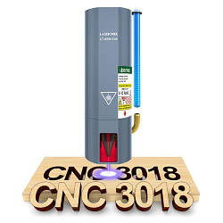 Потужний лазер з подачею повітря 80Вт 450нм для CNC3018PRO, LT-80W-F45