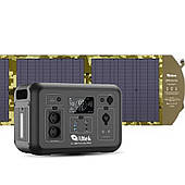 Комплект зарядна станція AL 1200 PowerBox Plus + панель розкладна 120W ALT-120 мілітарі (2117049)