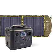 Комплект зарядна станція CP 1000+ панель розкладна 120W ALT-120 мілітарі (2117044)