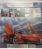 Зошит загальний 48 аркушів клітинка обкладинка картон кольорова червоні поля ТВ-5 Бриск, фото 2