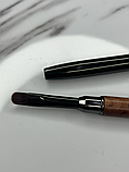 Пензель для гелю 06 рівний (футляр-ручка дерево), фото 2