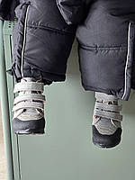 Дитячі підліткові утеплені шкіряні ортопедичні черевики на липучках 35 р, фото 5