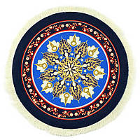 Килимок для миші круглий з малюнком (тканина + гума) діаметр 220 мм