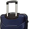 Валіза дорожня на колесах Bonro 2019 L велика т. синя пластикова з висувною ручкою і кодовим замком, фото 6