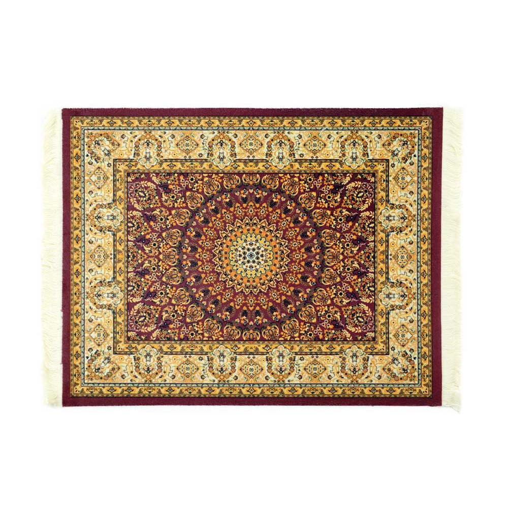 Килимок для миші "Персидський" з малюнком (тканина + гума) 250х180х3 мм Коричневий