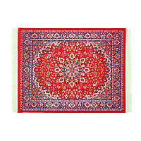 Килимок для миші "Персидський" з малюнком (тканина + гума) 250х180х3 мм Червоно-синій