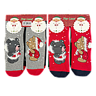 Дитячі зимові новорічні шкарпетки Pier Lone з ведмедиками 4 пари – святковий дизайн і комфорт для малюків, фото 2