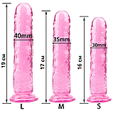 Набір фалоімітаторів 3 шт різного розміру кольору, фалос реаліст на присосці жля жінок стимуляції, інтимні іграшки, фото 5