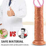 Набір фалоімітаторів 3 шт різного розміру кольору, фалос реаліст на присосці жля жінок стимуляції, інтимні іграшки, фото 9