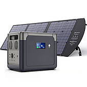 Комплект зарядна станція Altek CP 2500+ панель розкладна 120W ALT-120 чорна (2117046)